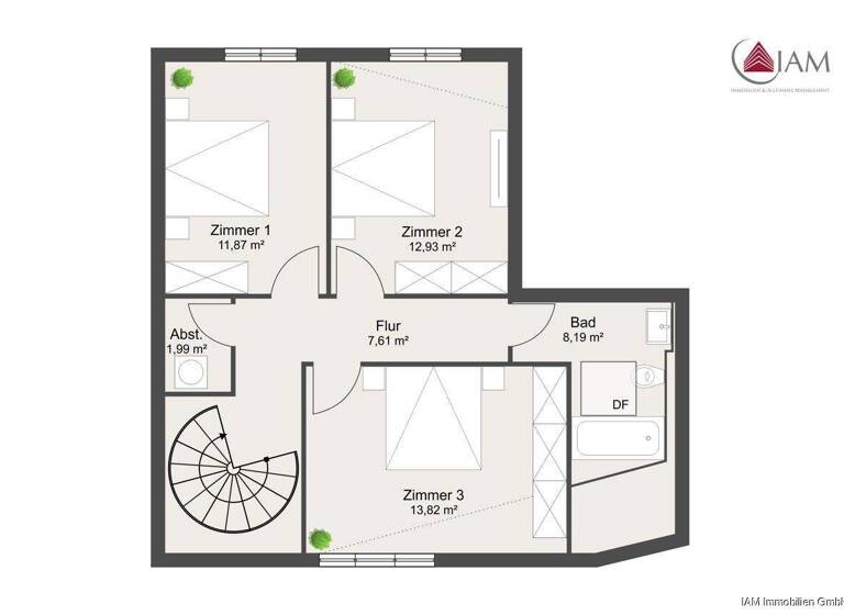 Wohnung zum Kauf 678.000 € 4 Zimmer 119 m² EG Geleitstraße 60 Kaiserlei Offenbach 63067