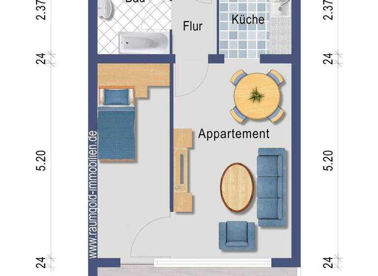Wohnung zum Kauf 318.000 € 2 Zimmer 48,1 m² 2. Geschoss Stetten Lörrach 79540