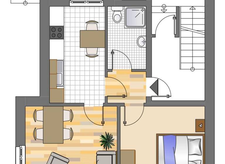 Wohnung zur Miete 309 € 2,5 Zimmer 45 m²<br/>Wohnfläche EG<br/>Geschoss Schillerstraße 23 Obstfeld-Langenstück Nachrodt-Wiblingwerde 58769