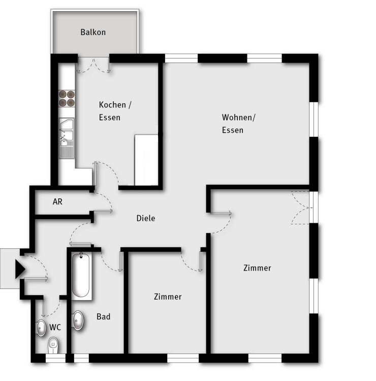 Wohnung zur Miete 840 € 3 Zimmer 88 m²<br/>Wohnfläche 1.<br/>Geschoss ab sofort<br/>Verfügbarkeit Gschwend 128 Langen bei Bregenz 6932