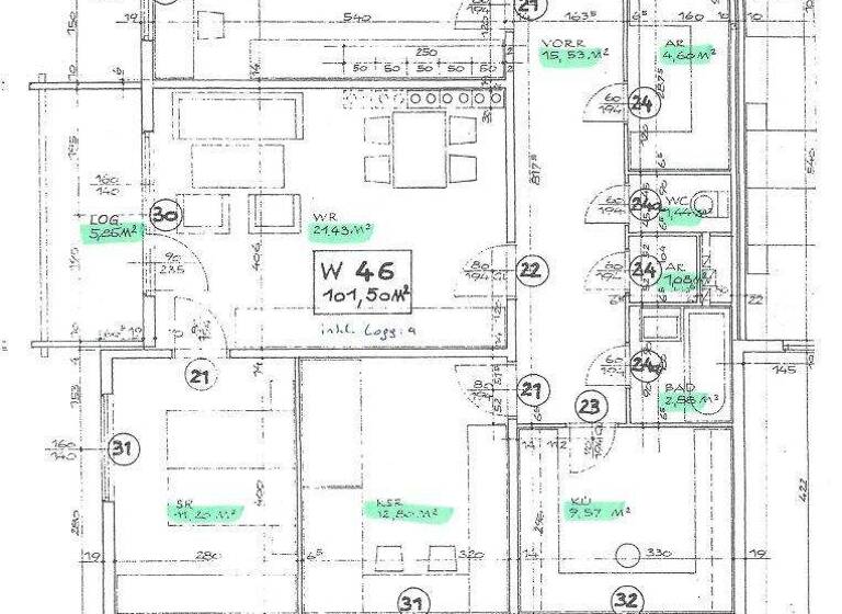 Wohnung zum Kauf 280.000 € 4 Zimmer 96,3 m² 5. Geschoss Beim Spitzerriegel 4 Baden 2500