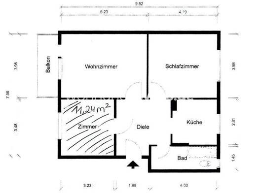Studio zur Miete Tauschwohnung 1.150 € 3 Zimmer 74 m² 1. Geschoss Klettenberg Köln 50939