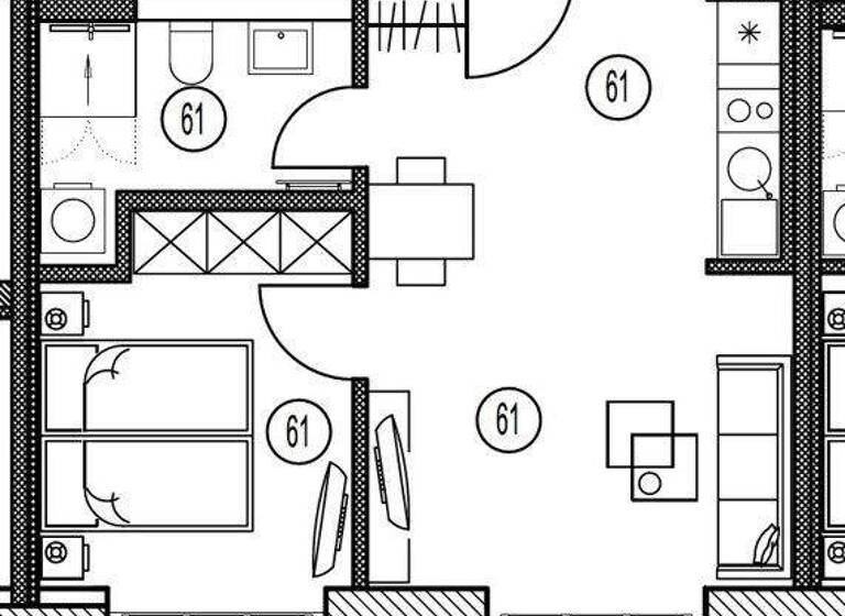 Wohnung zur Miete 447 € 2 Zimmer 38,7 m² 2. Geschoss frei ab 29.03.2026 Salomonstraße 2 Zentrum-Ost Leipzig 04103