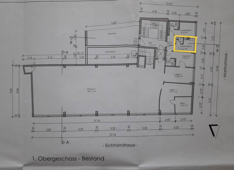 Laden zur Miete 5.598 € 81,8 m² Verkaufsfläche Eichhornstrasse 2a Altstadt Würzburg 97070