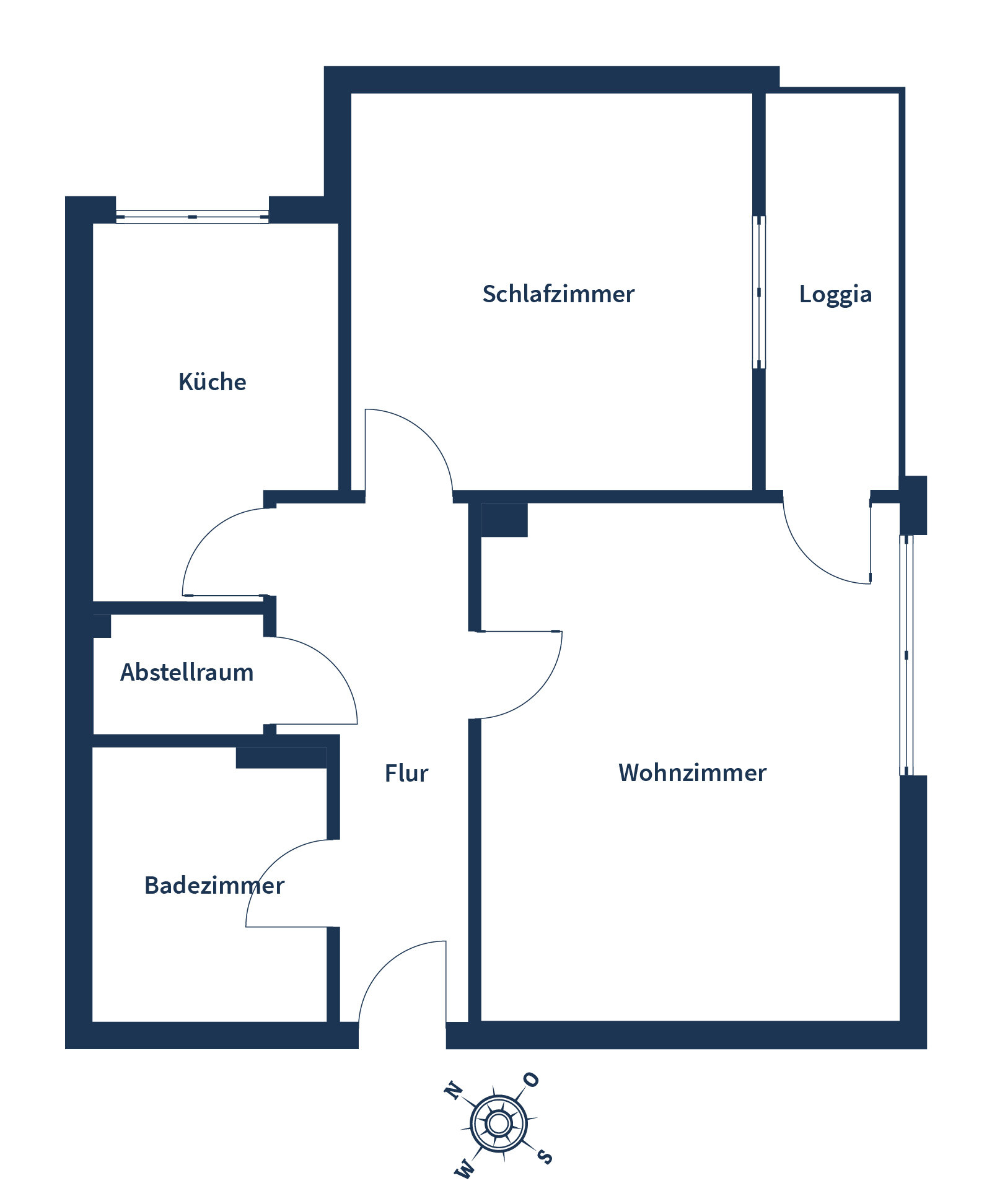 Wohnung zum Kauf 149.900 € 2 Zimmer 55,2 m²<br/>Wohnfläche 8.<br/>Geschoss Neuburg Neuburg an der Donau 86633