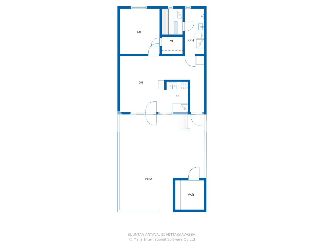 Reihenmittelhaus zum Kauf 149.000 € 2 Zimmer 48 m²<br/>Wohnfläche 5.352 m²<br/>Grundstück Impivaarantie 9 Kirkkonummi 02880