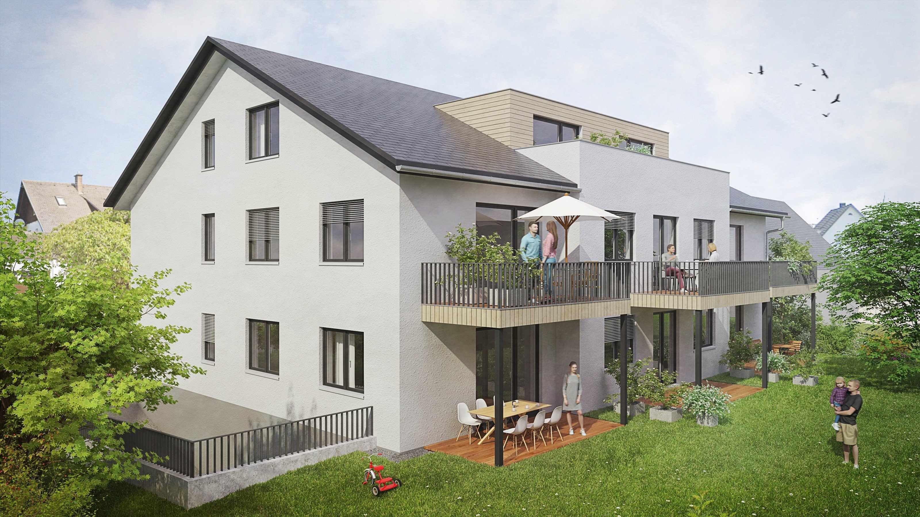 Terrassenwohnung zum Kauf provisionsfrei 315.000 € 2,5 Zimmer 66,2 m²<br/>Wohnfläche EG<br/>Geschoss Ziegelweiherstraße 47 Bad Schussenried Bad Schussenried 88427