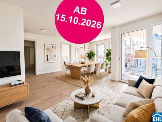 Wohnung zur Miete - Erstbezug 831 € 2 Zimmer 43,9 m² 1. Geschoss frei ab 15.10.2026 Mariahilfer Straße Rudolfsheim-Fünfhaus 1150