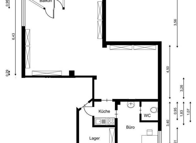 Laden zur Miete 900 € 3 Zimmer 51 m² Verkaufsfläche Jever 26441