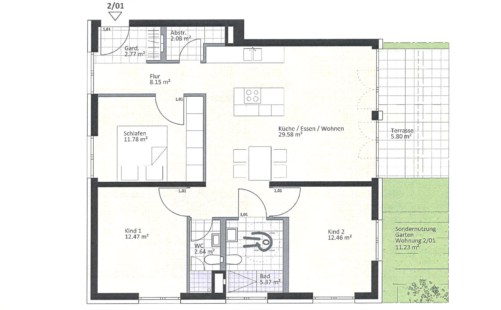 Wohnung zum Kauf 579.000 € 4 Zimmer 89,5 m²<br/>Wohnfläche Fuerstenberg Konstanz 7846