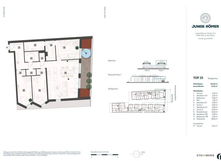 Wohnung zum Kauf 4 Zimmer 123,3 m² 2. Geschoss frei ab 01.05.2027 Tulln an der Donau 3430