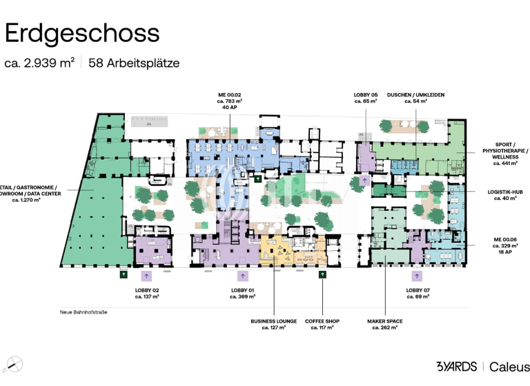 Bürofläche zur Miete provisionsfrei 35 € 29.601 m² Bürofläche teilbar ab 1.595 m² Friedrichshain Berlin 10245