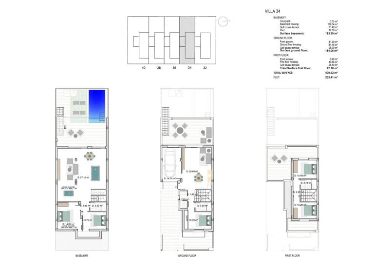 Doppelhaushälfte zum Kauf provisionsfrei 720.000 € 4 Zimmer 224 m² 203 m² Grundstück Calle Fotógrafo Angel Martínez Salinas Los Alcázares 30710