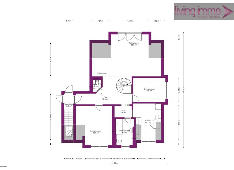 Wohnung zum Kauf 420.000 € 4 Zimmer 131,6 m²<br/>Wohnfläche Dachgeschoss, 2.<br/>Geschoss ab sofort<br/>Verfügbarkeit Stadeln Fürth 90765