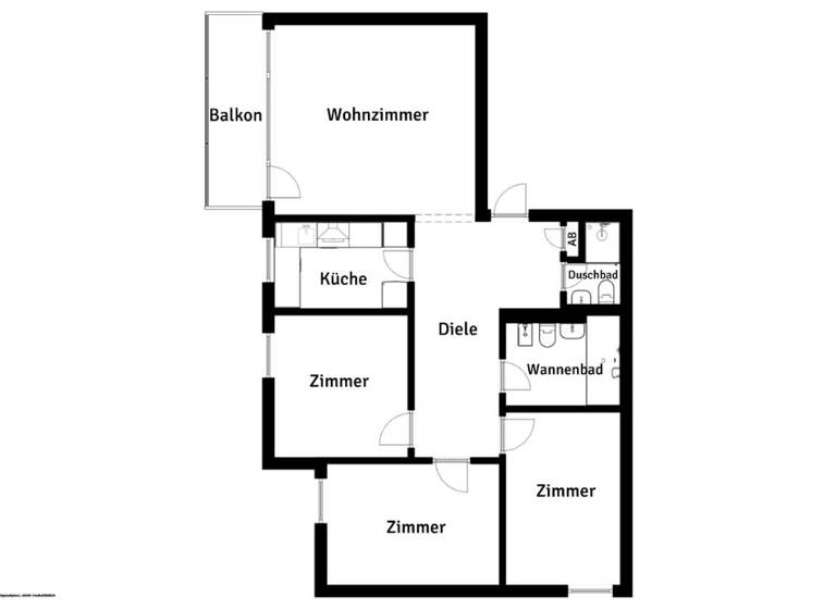 Wohnung zum Kauf 319.000 € 4 Zimmer 92,2 m² 2. Geschoss Lannesdorf Bonn 53179