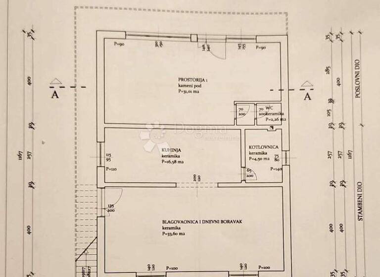Ladenfläche zur Miete 500 € 2 Zimmer Rovisce