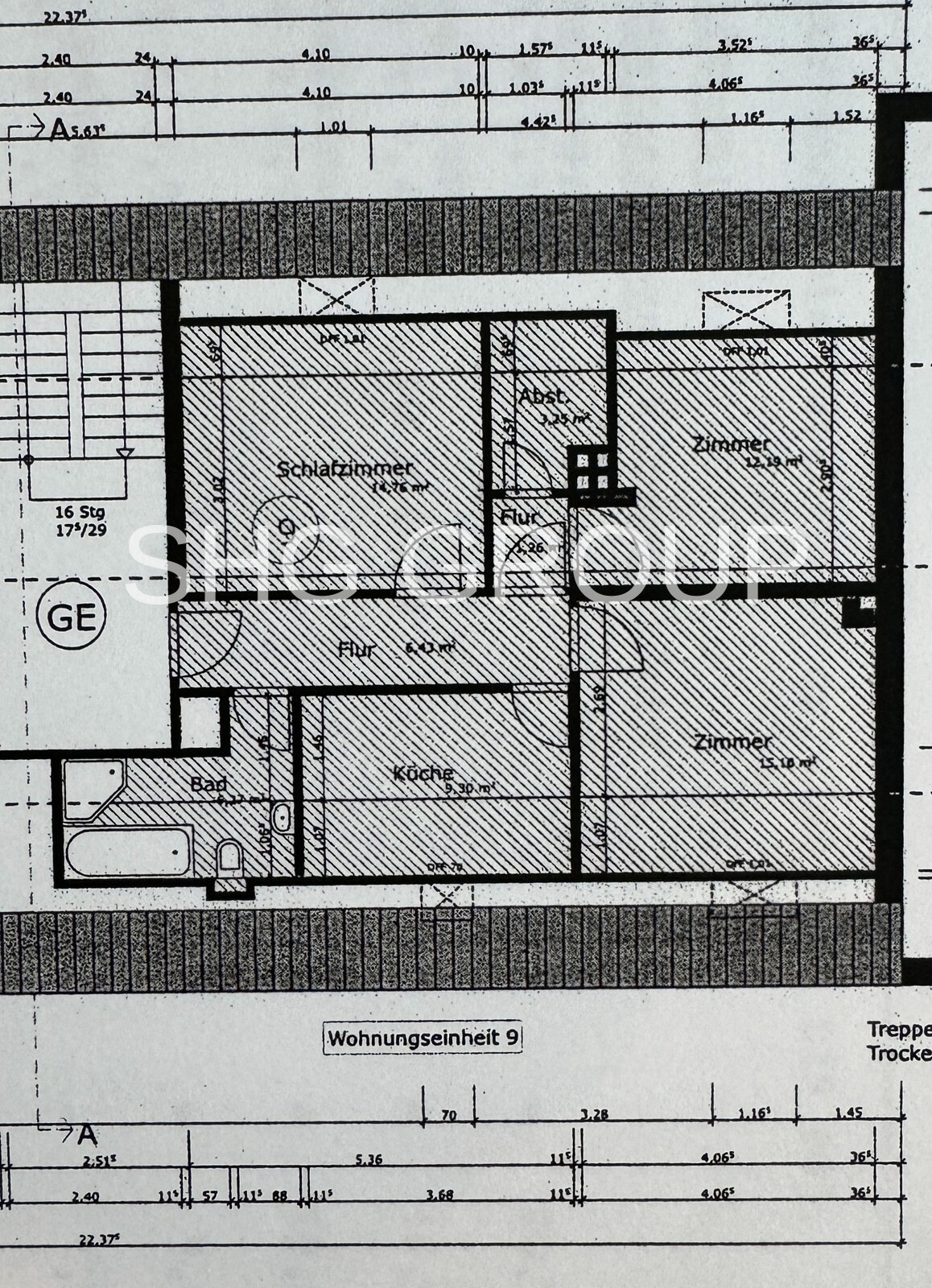 Wohnung zur Miete 325 € 3,5 Zimmer 65 m² 3. Geschoss frei ab sofort Schwerter Str. 246 Kabel / Bathey Hagen 58099