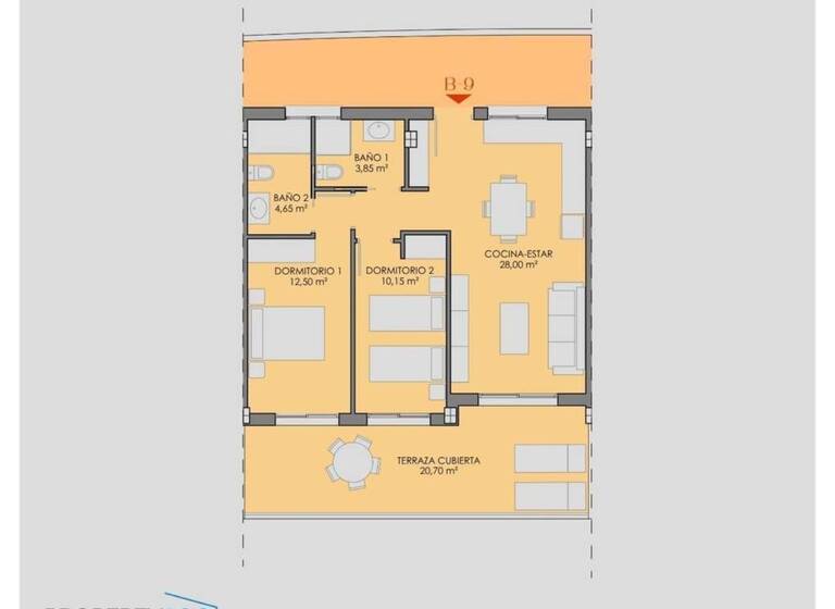 Penthouse zum Kauf provisionsfrei 359.900 € 3 Zimmer 85 m² Los Alcázares 3'710
