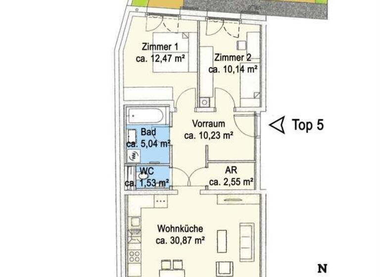 Terrassenwohnung zum Kauf 445.000 € 3 Zimmer 73 m² frei ab 01.05.2026 Wien 1140