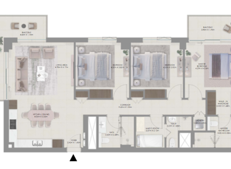 Wohnung zum Kauf - Erstbezug 1.140.579 € 4 Zimmer 157,6 m² Dubai