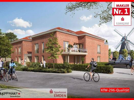 Wohnung zum Kauf provisionsfrei 349.000 € 3 Zimmer 70 m² Larrelt Emden 26723