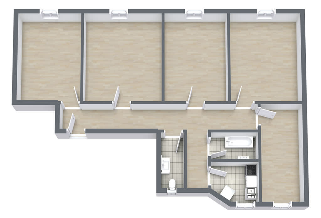 Wohnung zur Miete Wohnen auf Zeit 920 € 5 Zimmer 12 m²<br/>Wohnfläche 10.01.2025<br/>Verfügbarkeit Elisabethstraße Neuschwabing München 80796