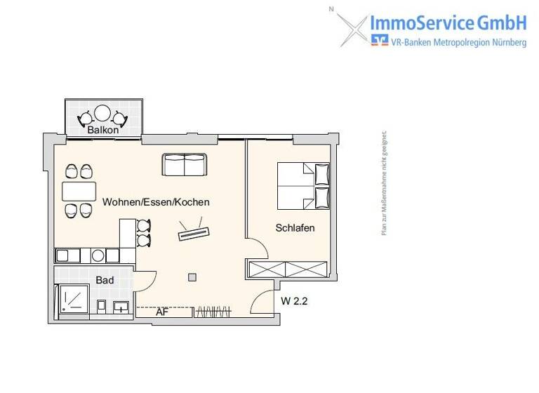Wohnung zum Kauf provisionsfrei 443.401 € 2 Zimmer 73,1 m²<br/>Wohnfläche 2.<br/>Geschoss Merianstr. 32 + 32a Schoppershof Nürnberg 90409