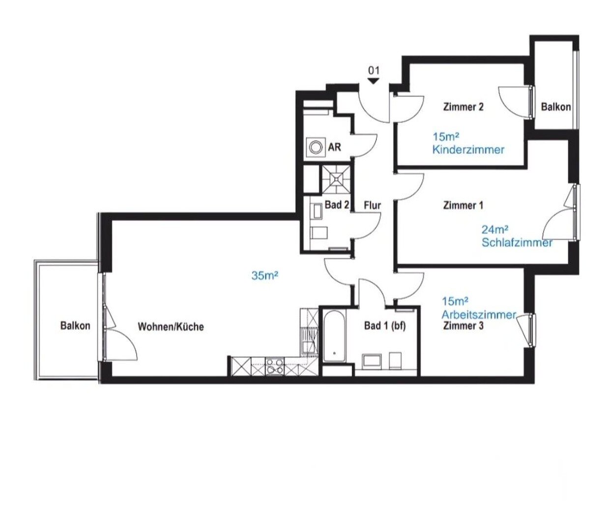 Wohnung zur Miete 1.785 € 4 Zimmer 104 m²<br/>Wohnfläche 5.<br/>Geschoss 01.02.2025<br/>Verfügbarkeit Friedrich-Ebert-Damm 241 Farmsen - Berne Hamburg 22159