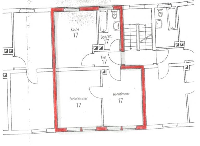 Wohnung zum Kauf 177.000 € 2 Zimmer 47 m² Innenstadt Aschaffenburg 63739