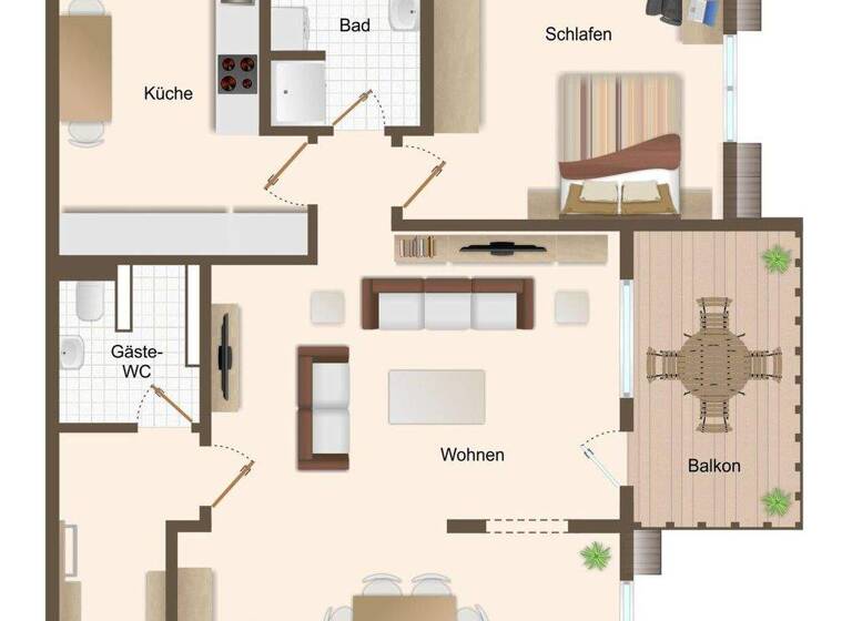 Wohnung zur Miete 860 € 2 Zimmer 78 m² 3. Geschoss Bergheim 50126