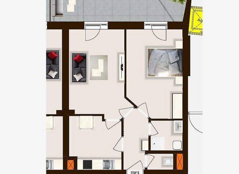 Wohnung zur Miete 499 € 2,5 Zimmer 49,9 m² Neubaugasse Lend Graz,04.Bez.:Lend 8020