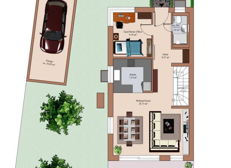 Doppelhaushälfte zum Kauf 978.200 € 7 Zimmer 188,3 m²<br/>Wohnfläche 390 m²<br/>Grundstück Waldenbuch 71111