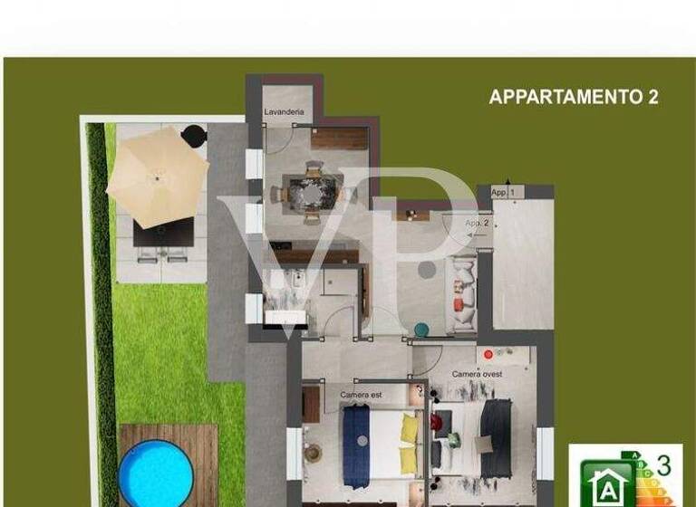 Wohnung zum Kauf 370.000 € 3 Zimmer 80 m² EG Via Silvio Pellico 19 Como 22100