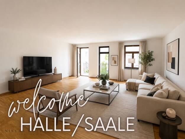 Wohnung zum Kauf 439.000 € 4 Zimmer 142 m² 3. Geschoss Puschkinstraße 24 Innenstadt Halle (Saale) 06108
