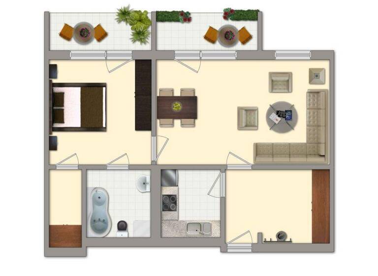 Wohnung zur Miete 320 € 2 Zimmer 59,7 m² 5. Geschoss Am Mühlteich 4 Freiberg 09599