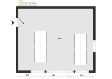 Laden zum Kauf 99.000 € 1 Zimmer 57,5 m² Verkaufsfläche Kerngebiet Waldkraiburg 84478