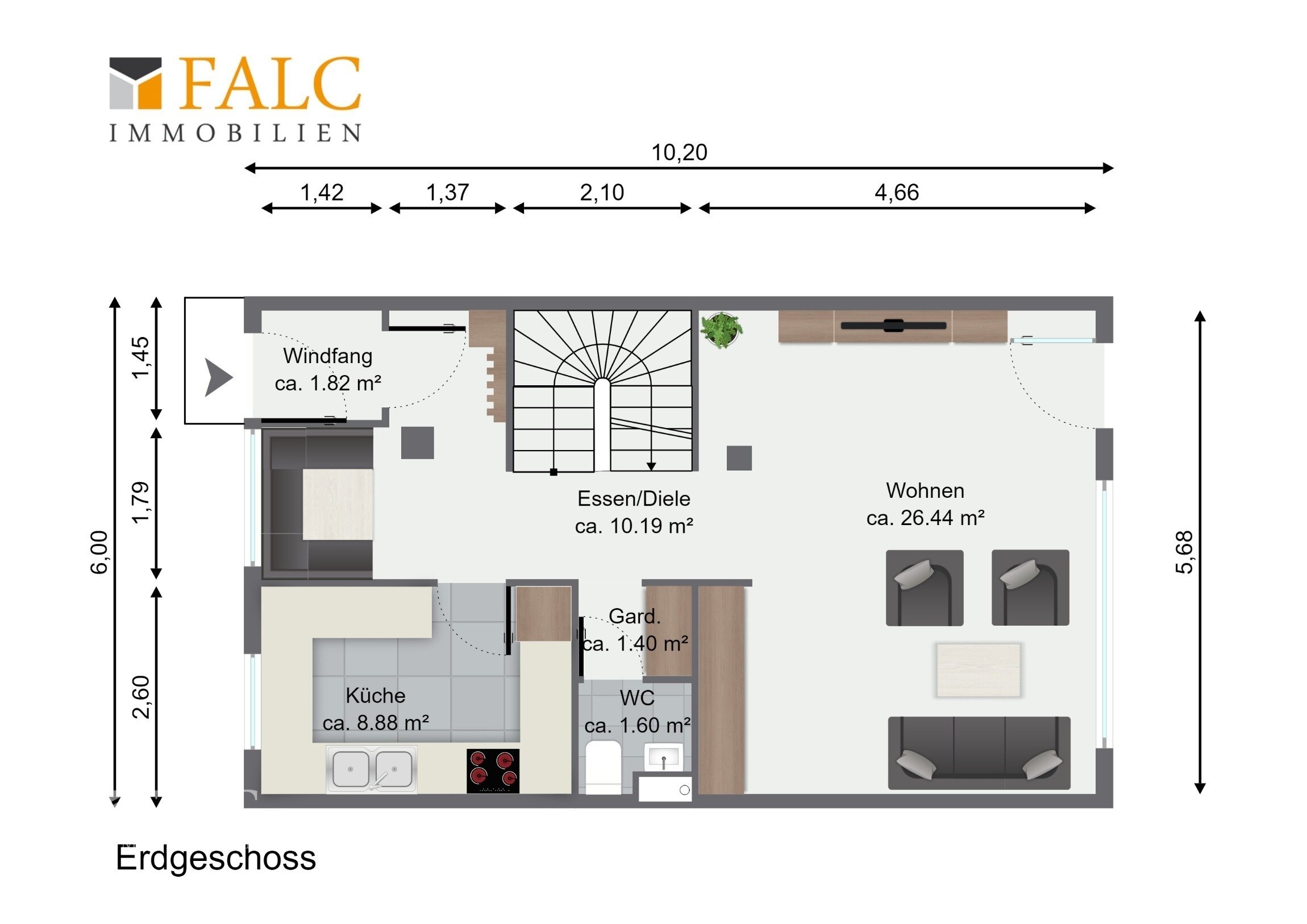 Reihenendhaus zum Kauf 819.900 € 5 Zimmer 143 m²<br/>Wohnfläche 210,1 m²<br/>Grundstück Gartenberg Geretsried 82538