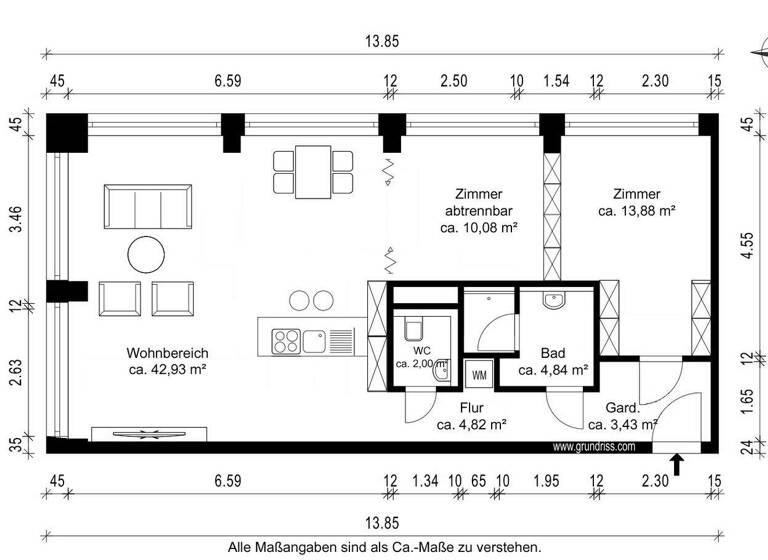Wohnung zum Kauf 989.000 € 3 Zimmer 82 m² 6. Geschoss Neuhausen-Nymphenburg München 80639