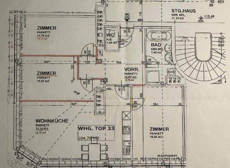 Wohnung zum Kauf 750.000 € 4 Zimmer 105 m² 4. Geschoss Wien, Neubau 1070