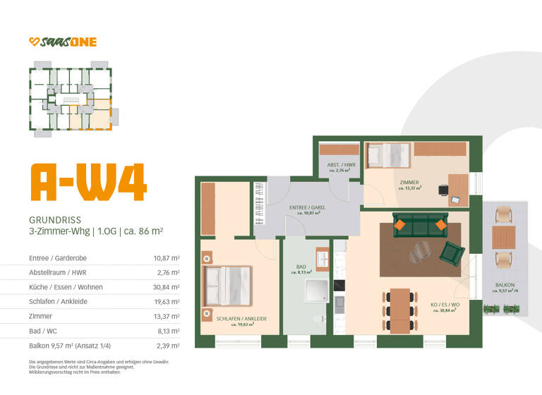 Studio zum Kauf 459.400 € 3 Zimmer 86,7 m²<br/>Wohnfläche 2.<br/>Geschoss Saas Bayreuth 95447