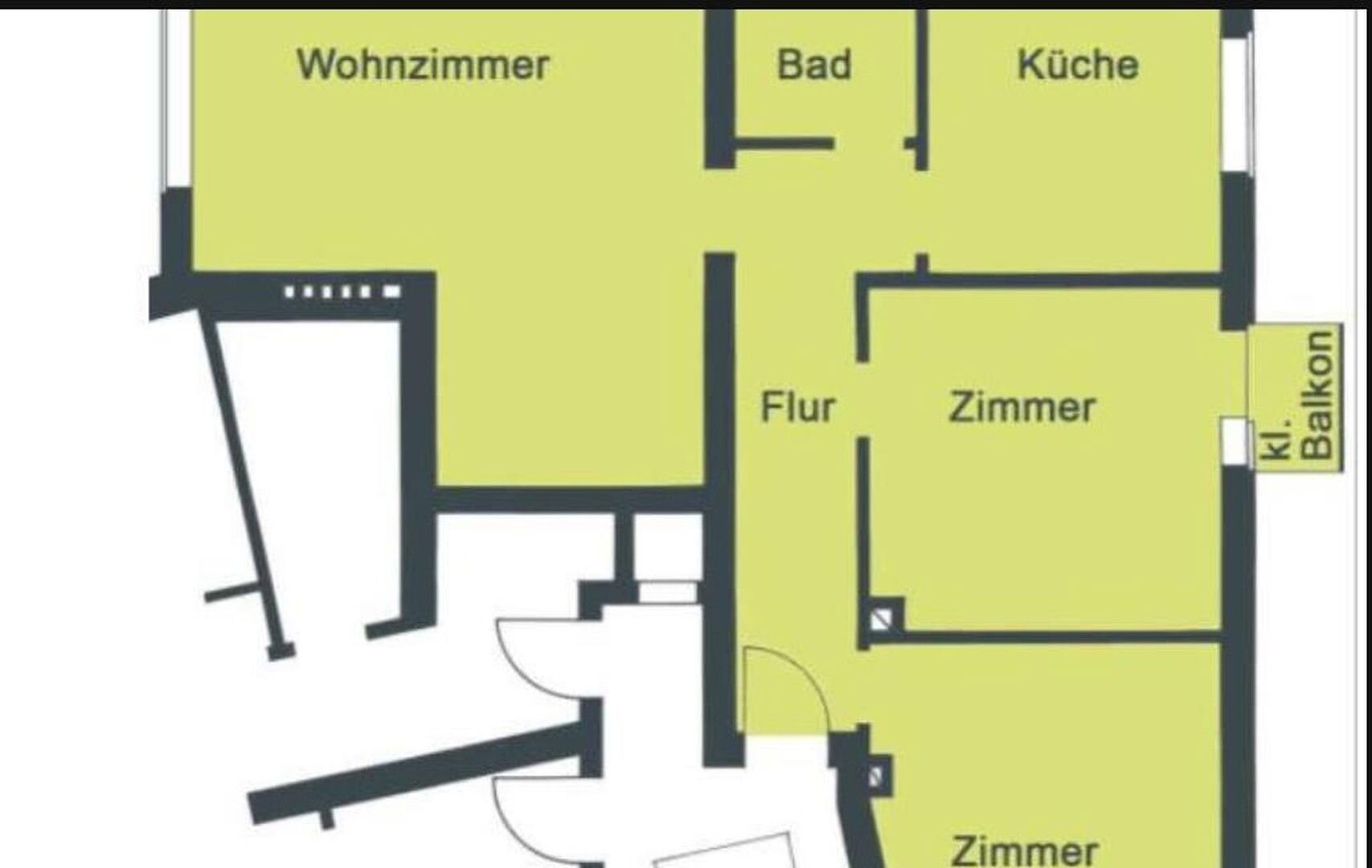 Wohnung zur Miete 865 € 3,5 Zimmer 76,6 m²<br/>Wohnfläche 1.<br/>Geschoss 01.02.2025<br/>Verfügbarkeit Röblingweg 3 Mittelfeld Hannover 30173