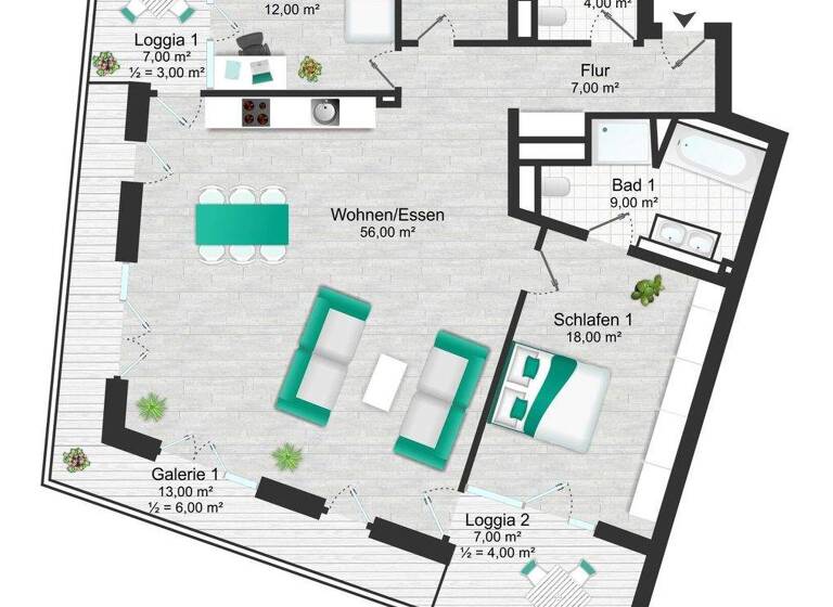 Penthouse zum Kauf 2.495.000 € 3 Zimmer 123 m² 18. Geschoss Rothenburgsort Hamburg 20457