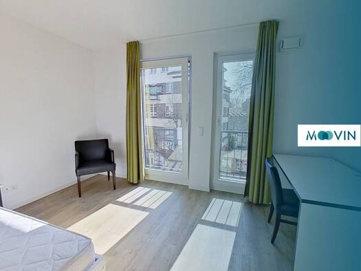Studio zur Miete 430 € 1 Zimmer 21,3 m² 2. Geschoss frei ab 16.08.2025 Täubchenweg 53 Zentrum-Ost Leipzig 04317