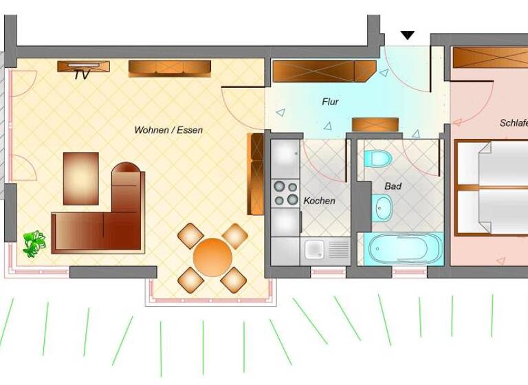 Terrassenwohnung zum Kauf 248.500 € 2 Zimmer 54,9 m²<br/>Wohnfläche Radebeul 01445