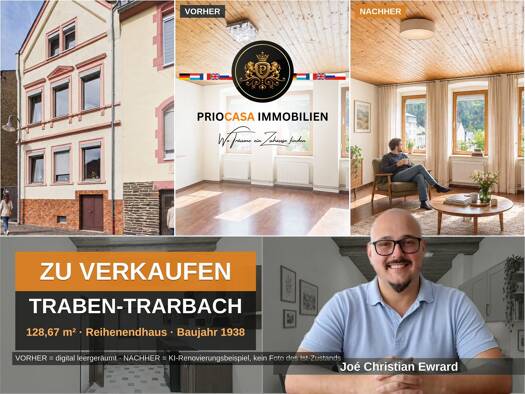 Reihenendhaus zum Kauf 230.000 € 4 Zimmer 128,7 m² 185 m² Grundstück Traben Traben-Trarbach 56841