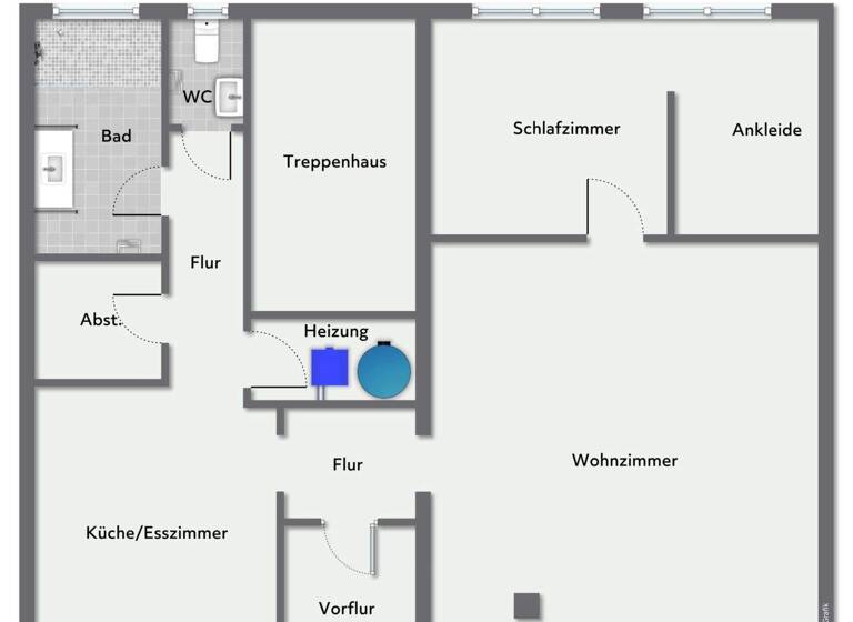 Wohnung zur Miete 1.300 € 2 Zimmer 109,5 m² EG Neu-Isenburg 63263