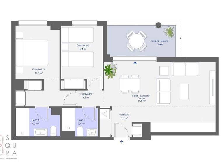 Wohnung zum Kauf - Erstbezug provisionsfrei 331.000 € 3 Zimmer 92 m² 2. Geschoss Malaga 29006
