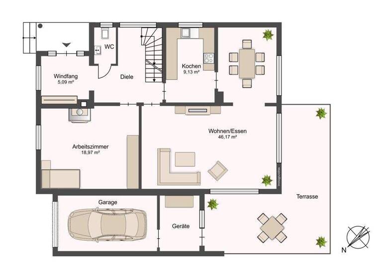 Einfamilienhaus zum Kauf 385.000 € 5 Zimmer 139 m² 414 m² Grundstück Westerrönfeld 24784