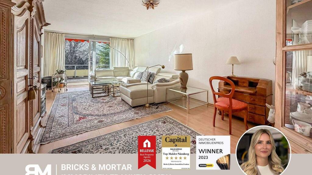 Wohnung zum Kauf 395.000 € 3,5 Zimmer 110 m² 2. Geschoss Maxfeld Nürnberg 90409