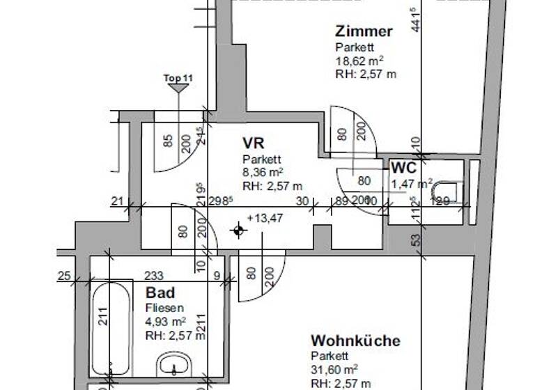 Wohnung zum Kauf provisionsfrei 249.000 € 2 Zimmer 65 m² Lend Graz 8020